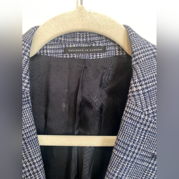 Reiss Glen Plaid Slim Fit Blazer Size 36R - Picture 11 of 12